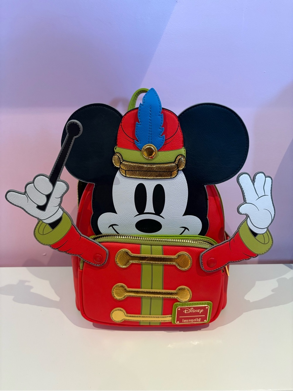 Disney Parks Loungefly Mickey Mouse The Band Leader Mini Backpack 100 Decades ♥️